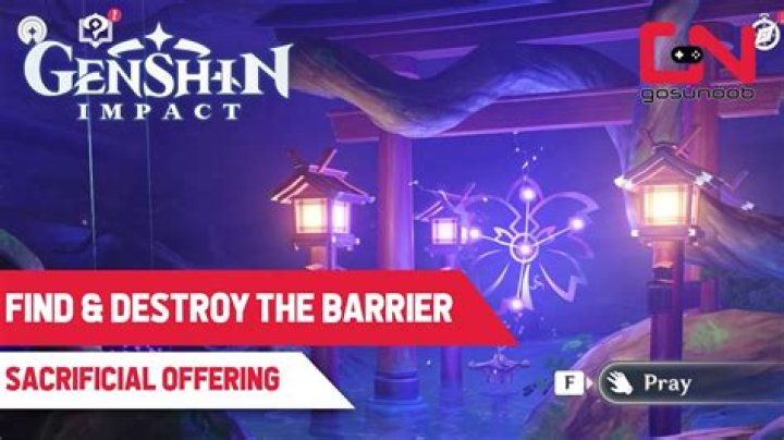 How do you find the barrier in Genshin impact?