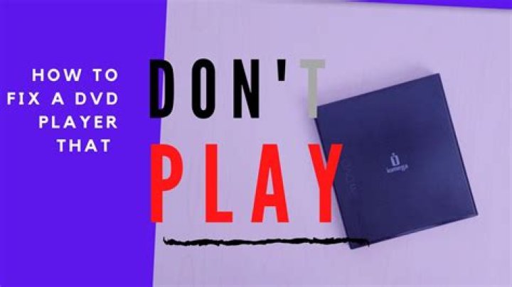 How do you fix a DVD player that will not spin?