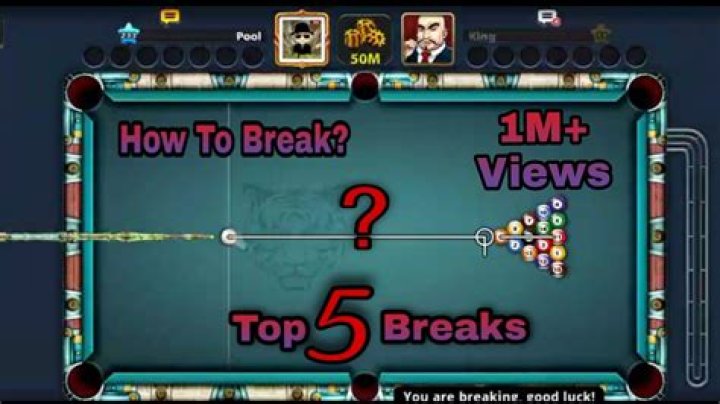 How do you get the best break in 8 ball pool?