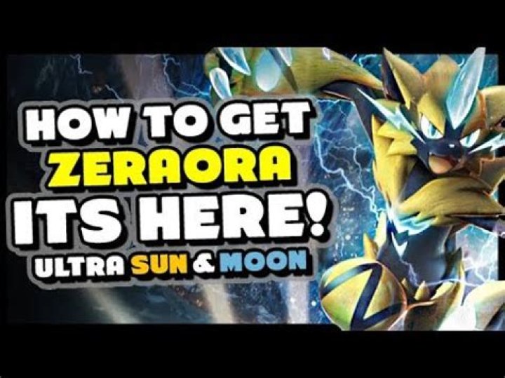 How do you get Zeraora in ultra Moon 2020?