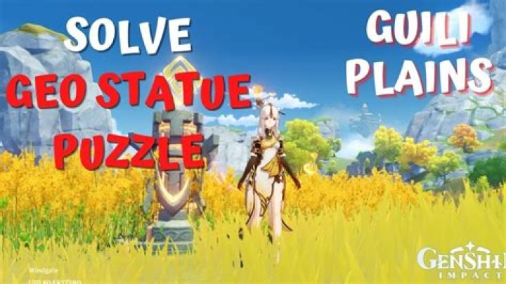 How do you solve the geo statue puzzle in Genshin impact?