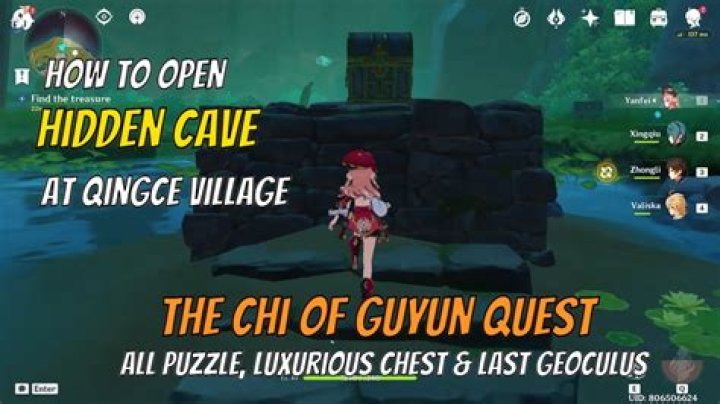 How do you unlock the cave in Qingce Village?