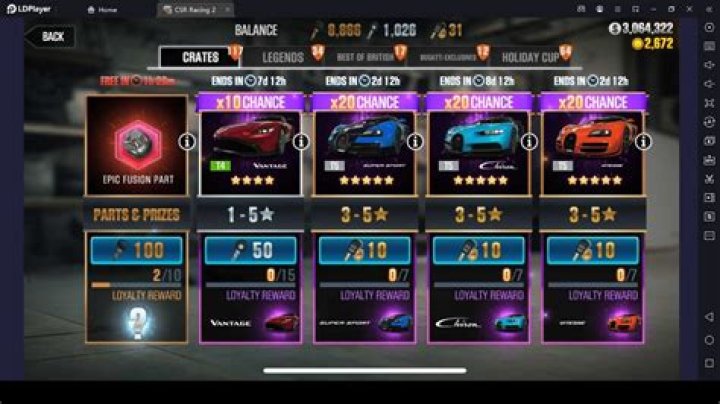 How many cars can you own in CSR2?