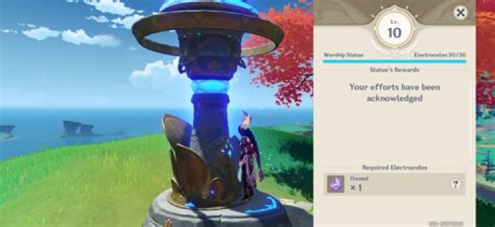 How many levels is the Inazuma Statue?