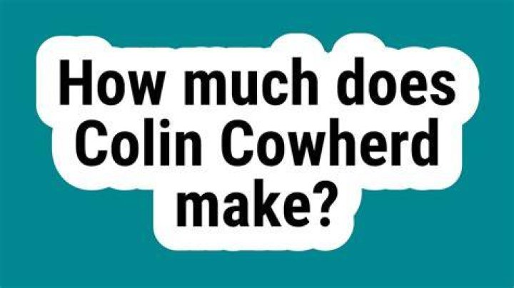 How Much Does Colin Cowherd Make
