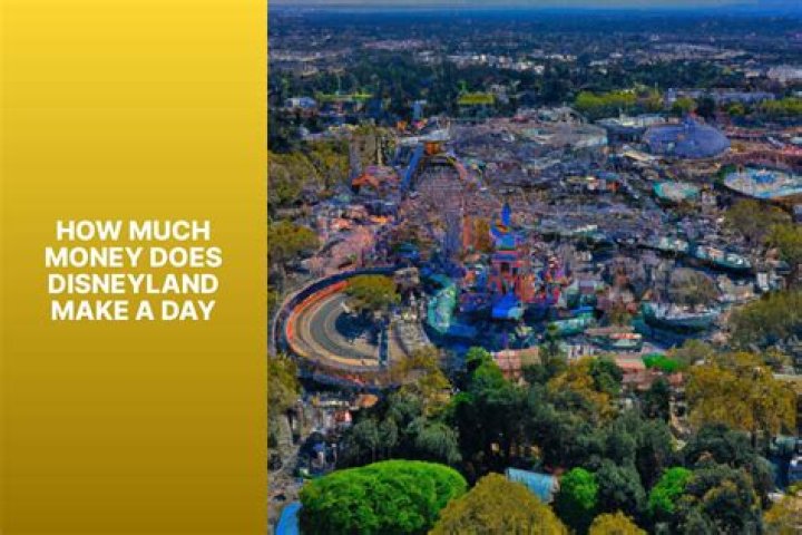 How Much Money Does Disneyland Make In One Day