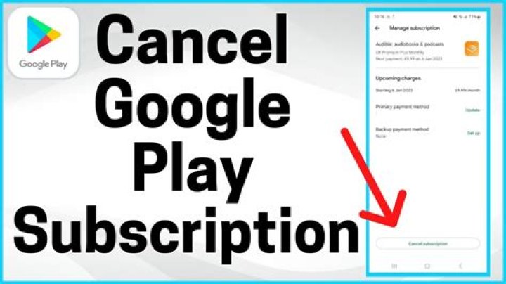 How to cancel a subscription on the Google Play Store