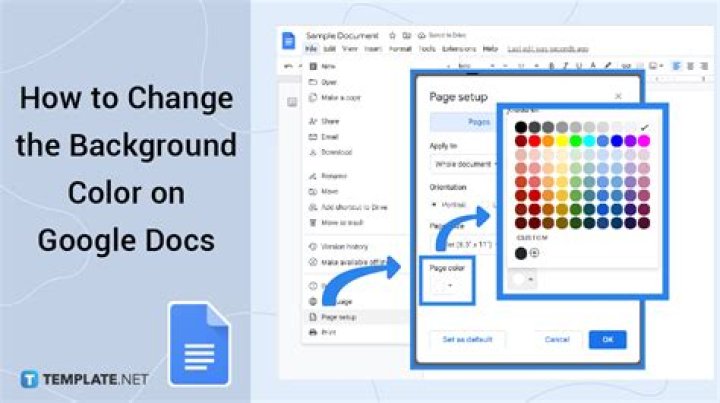How to change background colors in Google Docs