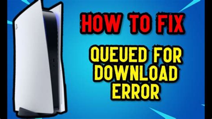 How to fix the 'queued for download' error on PS5