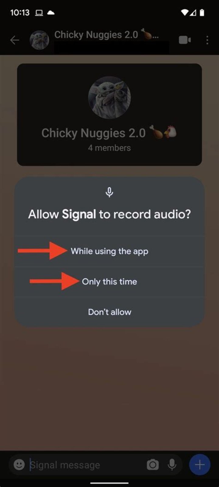 How to make group calls on Signal