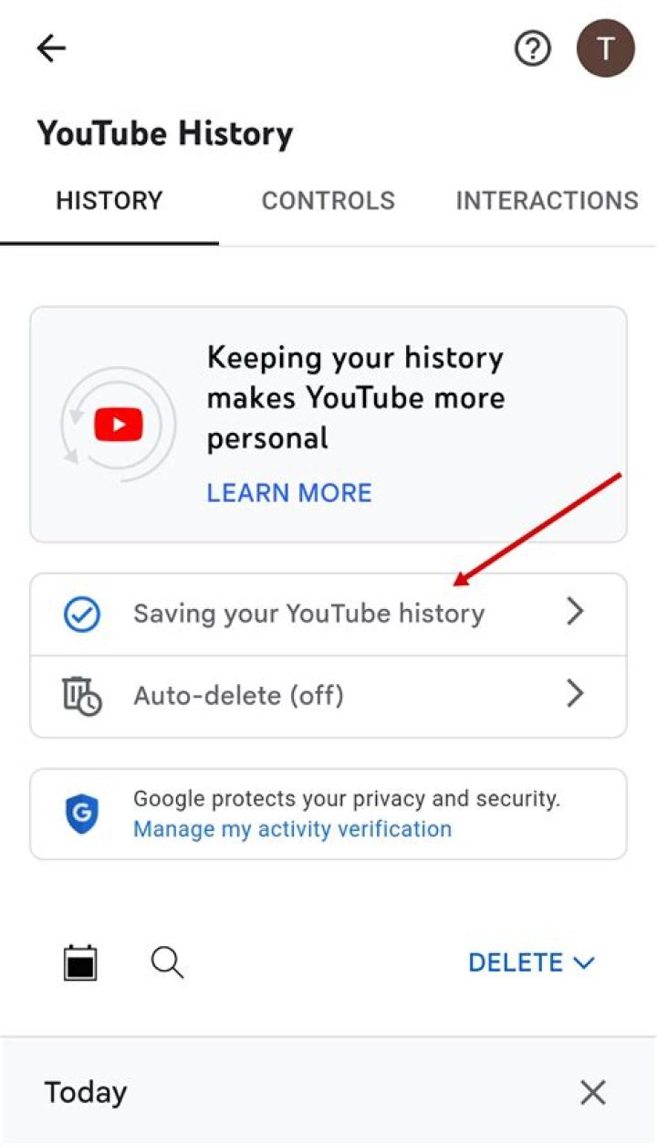 How to pause and clear your YouTube history