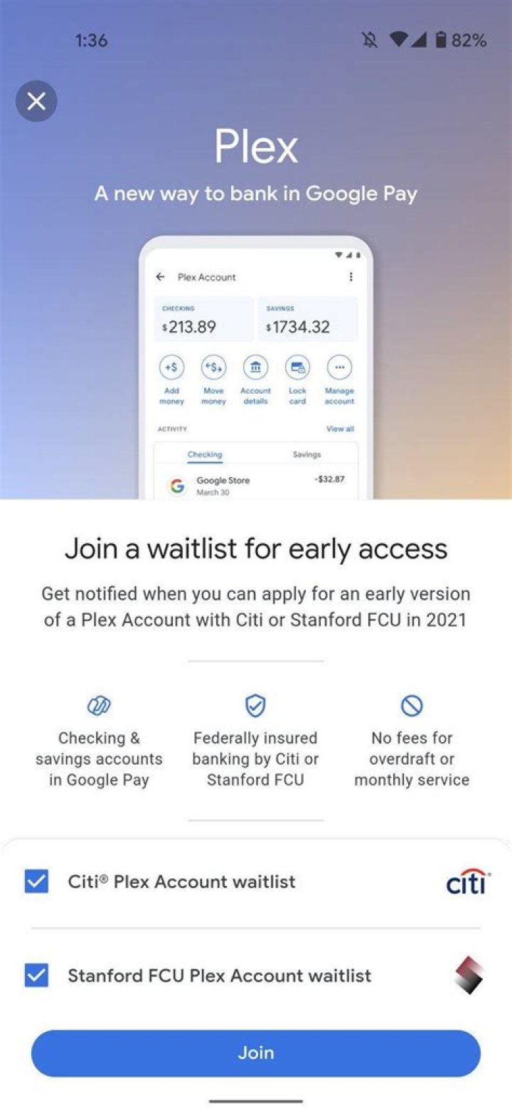 How to sign up for Google Plex bank account in Google Pay