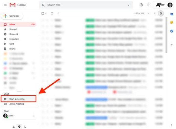 How to start or join a Google Meet session from Gmail