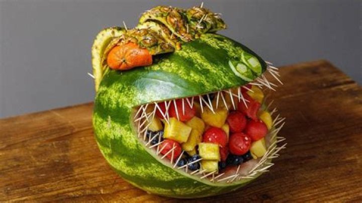 How to Turn a Watermelon Into a T-Rex Centerpiece