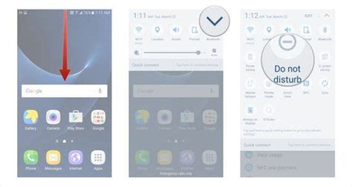 How to use do not disturb mode on the Samsung Galaxy S7