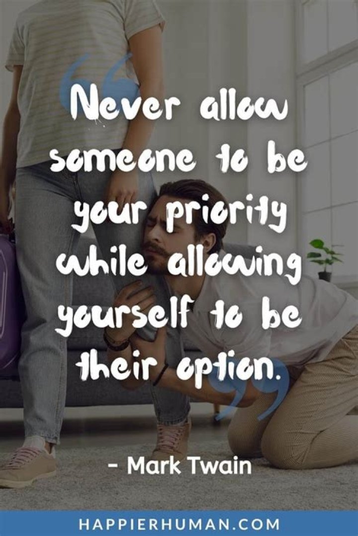 I'm Tired Of Making People A Priority When I'm Just A Backup