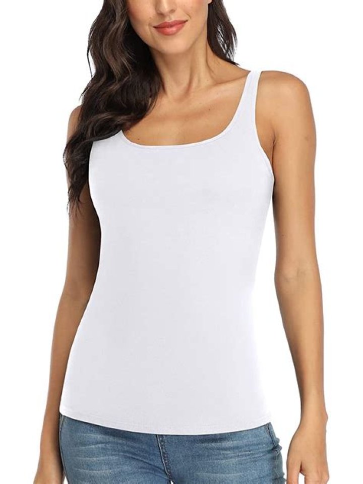 I’ve Been Going Braless in These Shelf-Bra Tank Tops From Amazon
