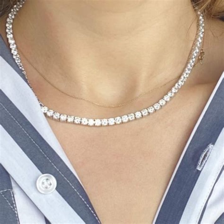 I Wear This $34 Faux Tennis Necklace From Amazon Non-Stop