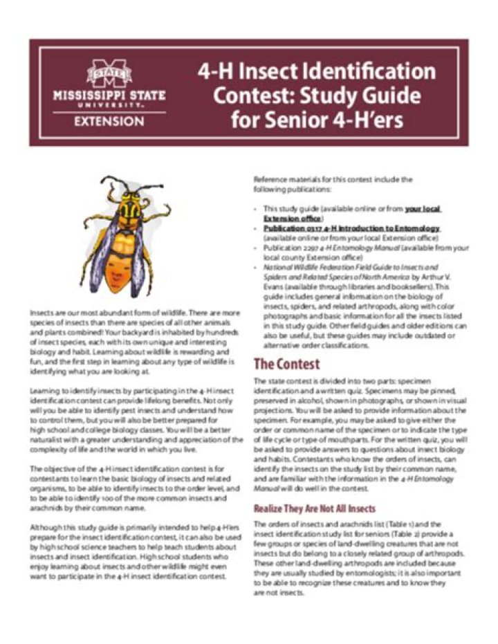 Insect Identification | Mississippi State University Extension Service