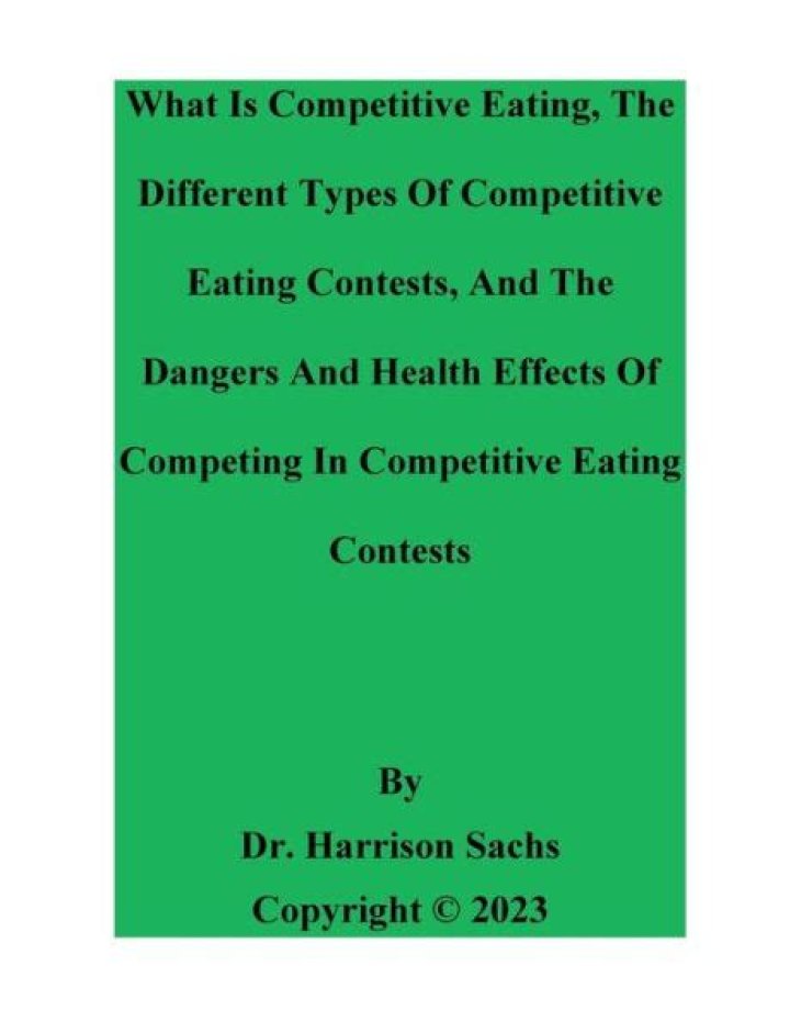 Is competitive eating unhealthy?