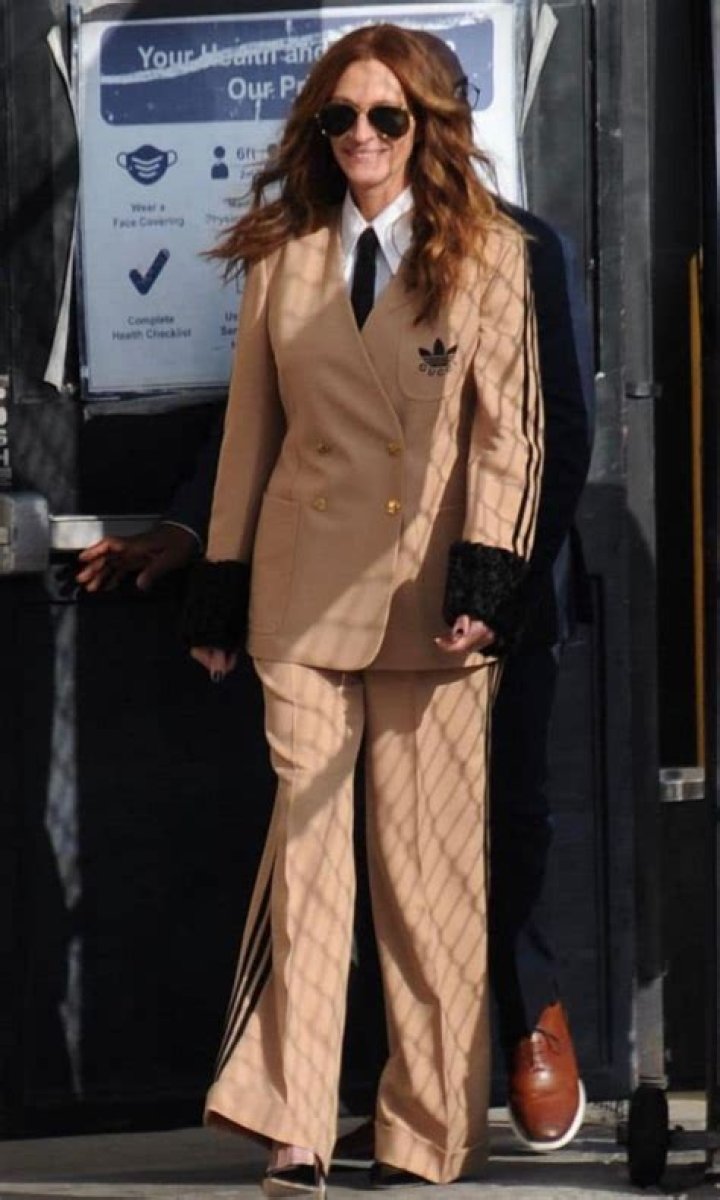 Julia Roberts Wore an Adidas x Gucci Suit