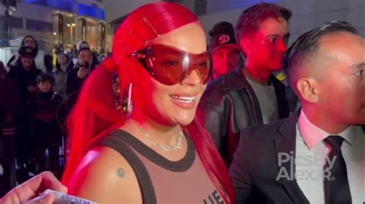 Karol G shows off outfit in support of Shakira at Lakers game