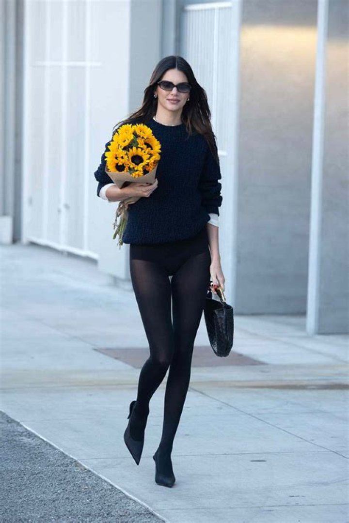 Kendall Jenner Wore Nothing Except Stockings and Sky-High Platforms for Her Latest Modeling Gig