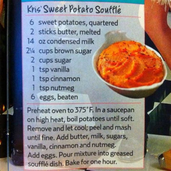 Kris Jenner's Sweet Potato Souffle | Recipe