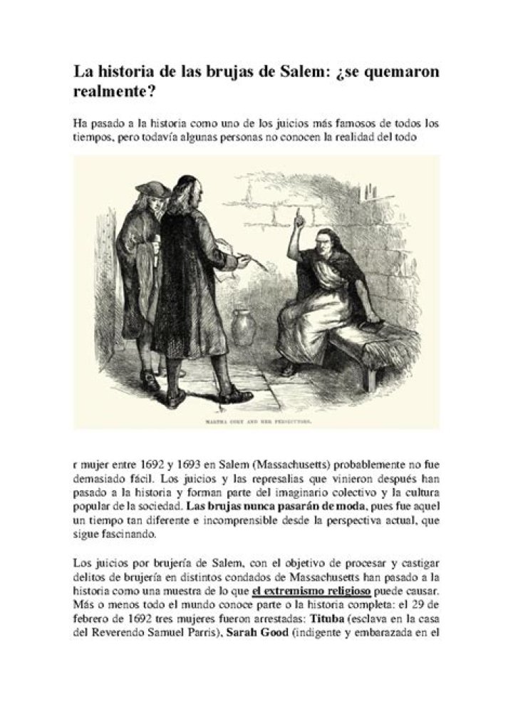 La historia de las brujas de Salem: ¿se quemaron realmente?