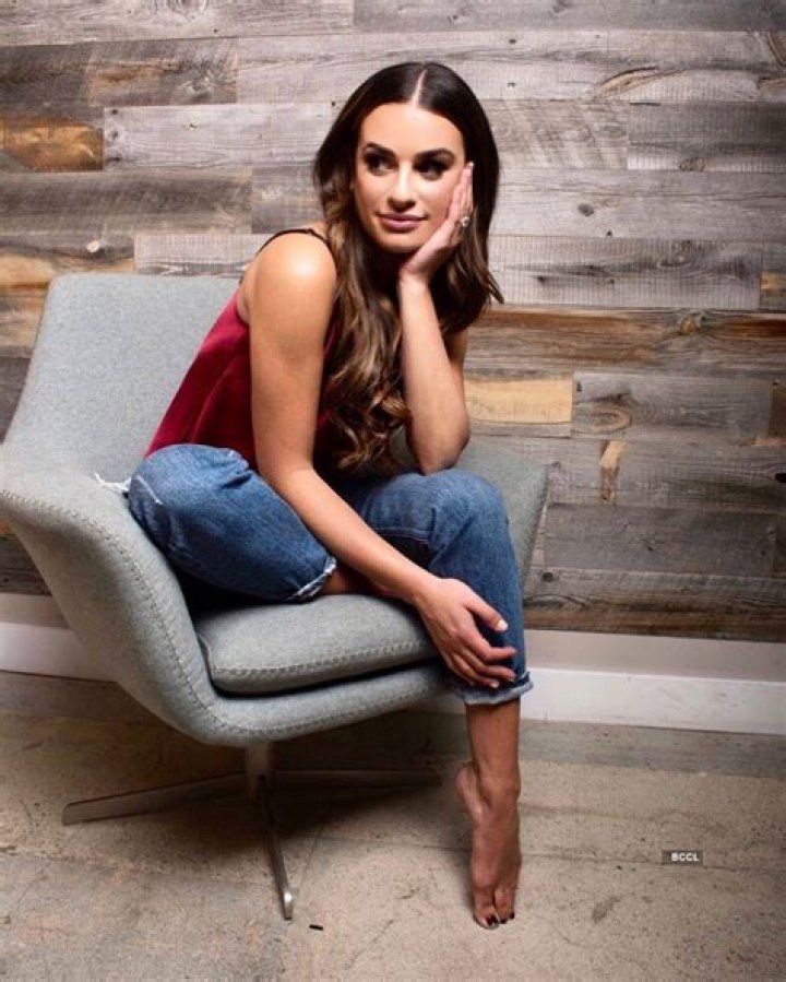 Lea Michele Stuns in Her Latest White, Plunging Bodysuit