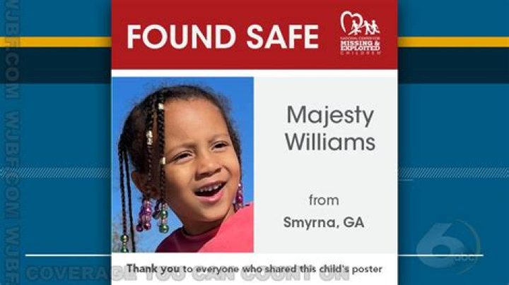 Majesty Williams Missing: Georgia Girl Found After Two Years