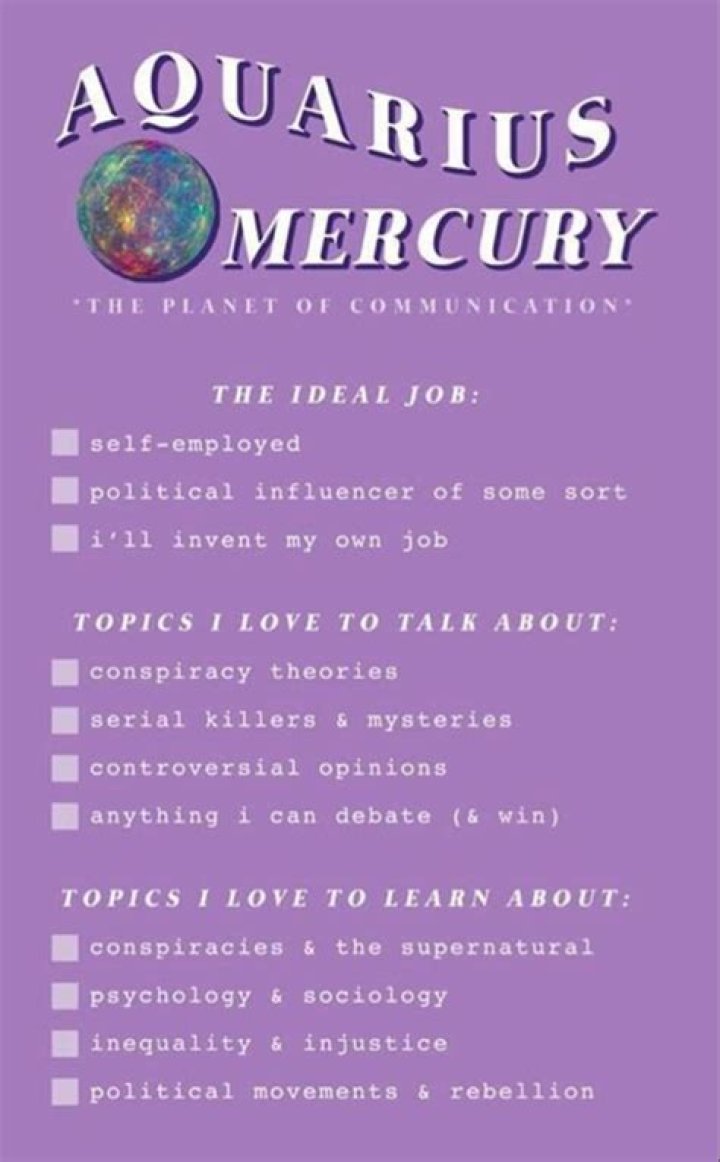 Mercury In Aquarius: Horoscopes Starting January 8, 2021