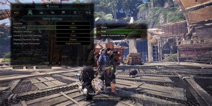 Monster Hunter World How to Hide Helmet & Turn Off Head Armor