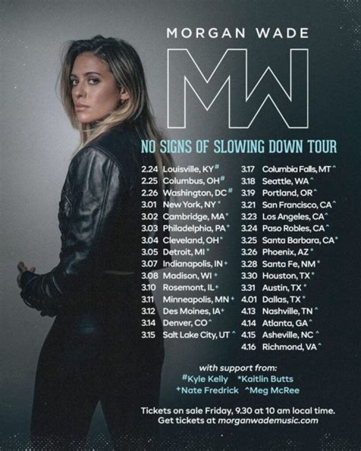 Morgan Wade Announces 2023 No Signs of Slowing Down Tour