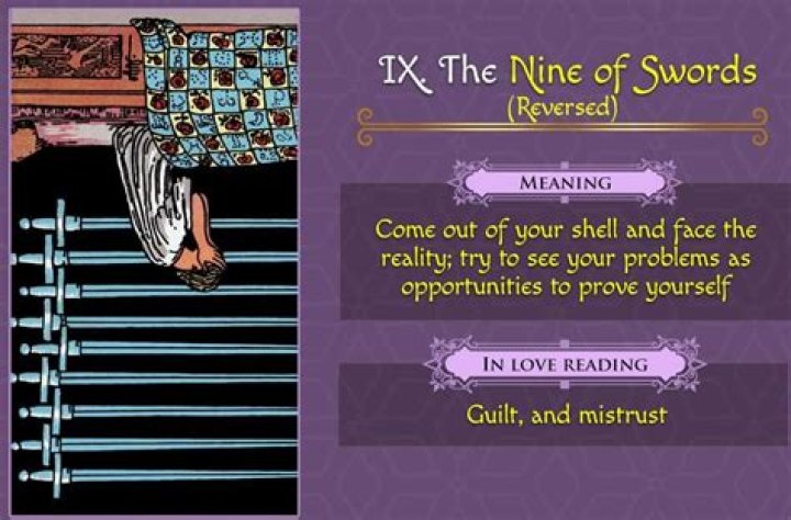 Nine of Swords Meaning: Upright and Reversed