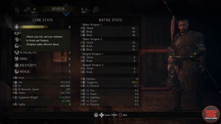 Nioh 2 Reset Skills & Level Guide