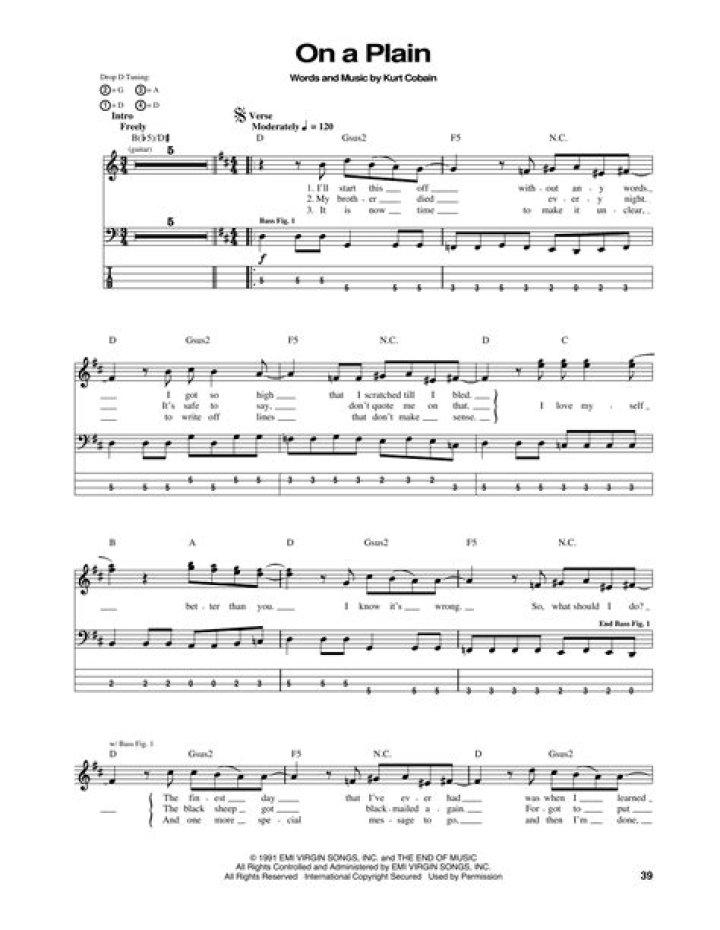 “On a Plain” by Nirvana