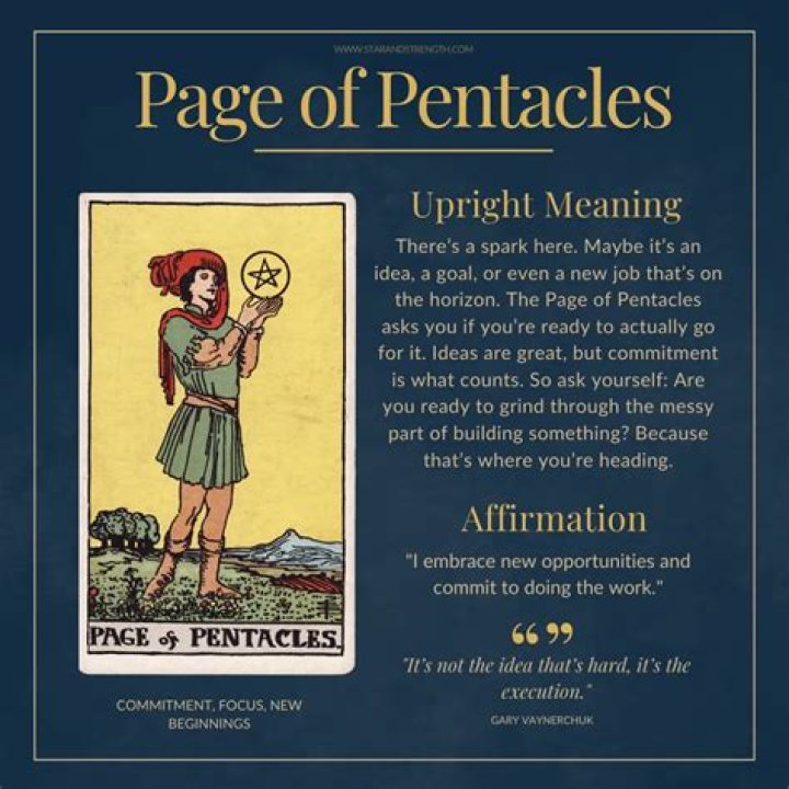 Page of Pentacles Meaning: Upright and Reversed