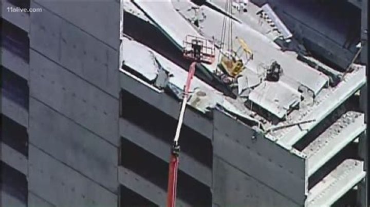 Parking deck under construction collapses in Midtown Atlanta