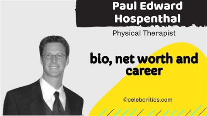 Paul Edward Hospenthal: A Comprehensive Look At His Life And Career