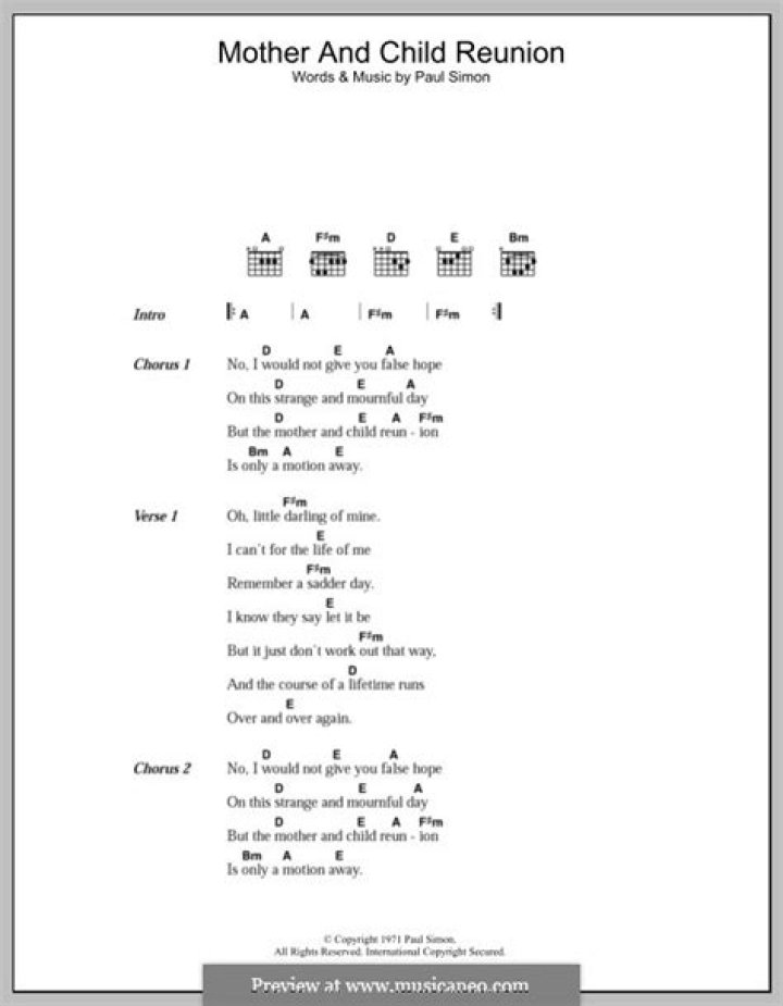 Paul Simon’s “Mother and Child Reunion” Lyrics Meaning
