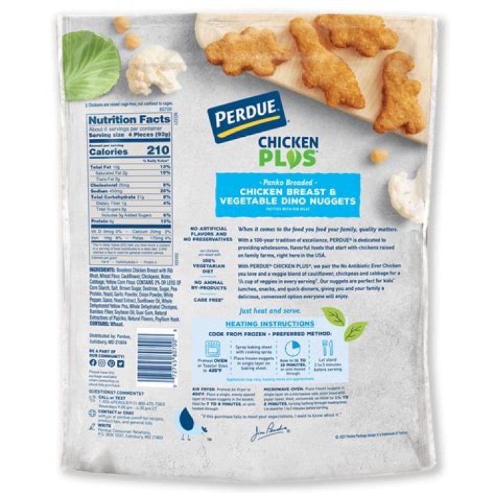 Perdue Chicken Plus Adds Vegetables to Nuggets. But Are They Healthier?