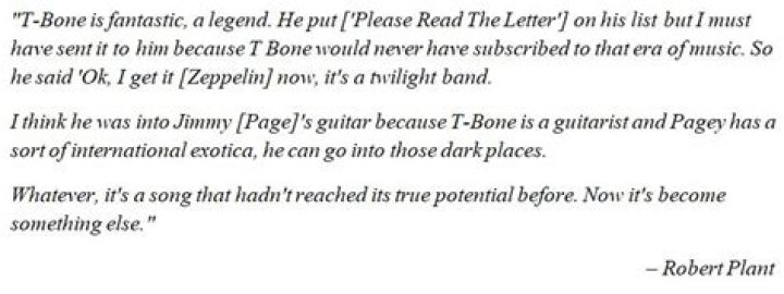 “Please Read the Letter” by Robert Plant and Alison Krauss