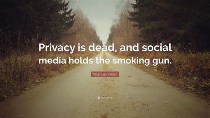 Privacy is dead, and social media hold smoking gun
