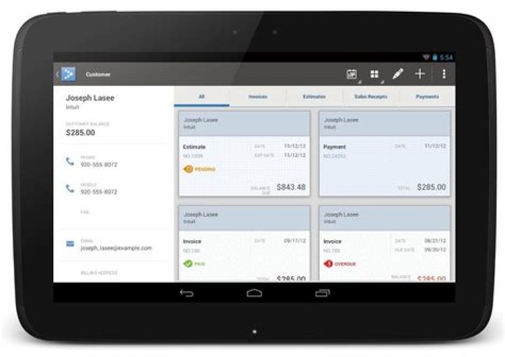 QuickBooks Mobile now fully optimized for Android tablets