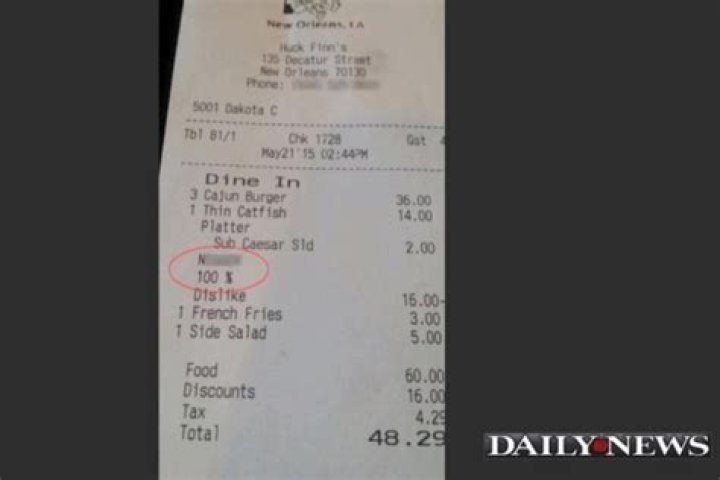 Restaurant apologises for racial slur on customer's bill 