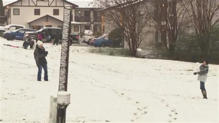 Scenes of snow in Helen, Georgia!