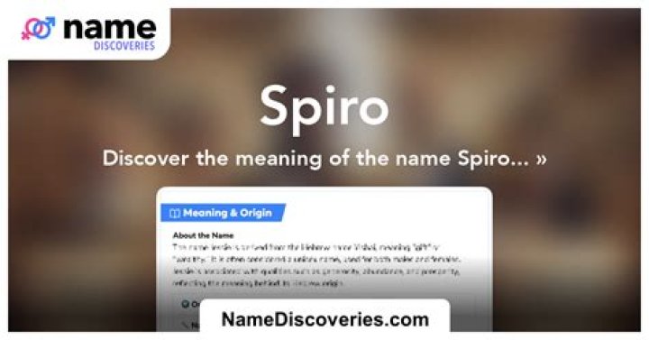 Spiro Meaning in English, Spiro Baby Name Origin Gender Meaning Pronunciation