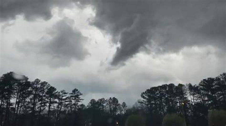 Storm rolling through Stockbridge, GA on March 18, 2022