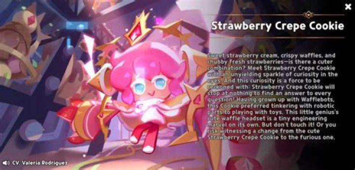 Strawberry Crepe Cookie Toppings - Cookie Run Kingdom